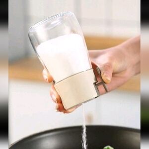 Glass Seasoning Dispenser Bottle Salt Pepper Sugar Shakers Cooking New